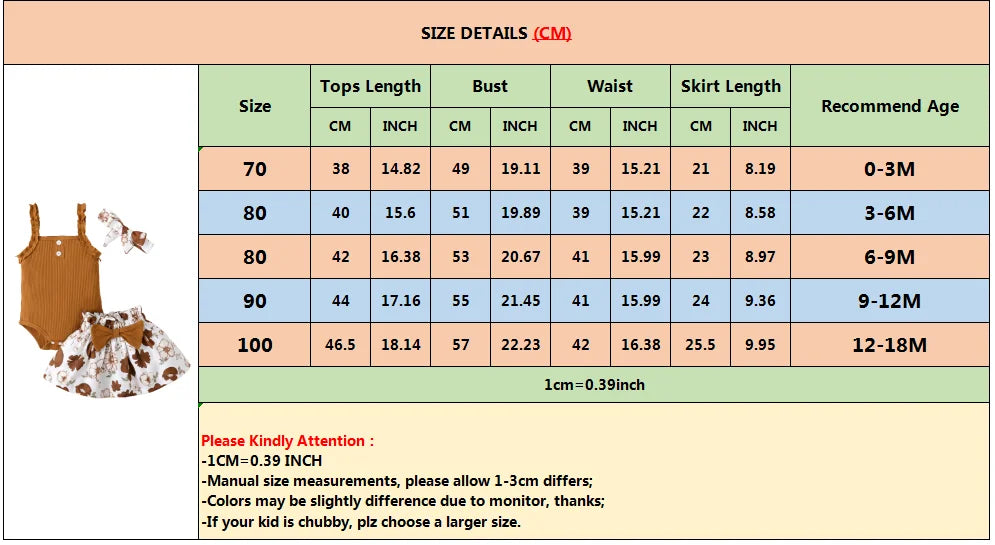 This Summer Summer Toddler Girls Sleeveless Romper-Skirt-Headband includes a sleeveless solid bodysuit, a charming floral skirt, and a matching headband.