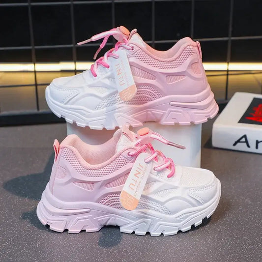 Keep your kids comfortable and stylish in these Kids Mesh Breathable Casual Shoes. Suitable for any season.