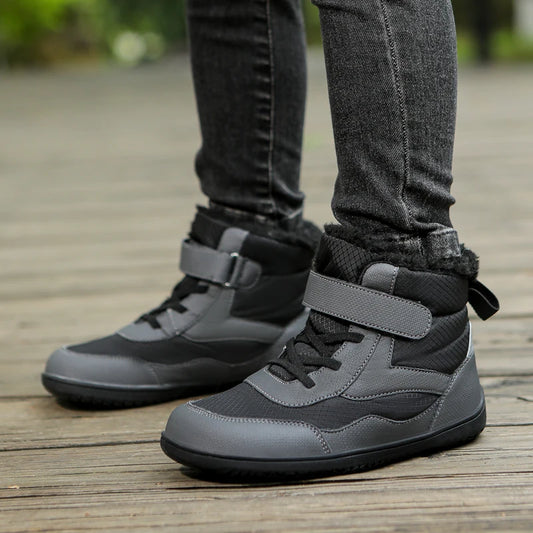 These aren't your average sneakers—Kids Winter Wide Waterproof High-Top Snow Sneakers are winter warriors disguised as cool kicks!