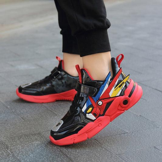 These Boys Casual Leather Fashion Sneakers combine fashion and function, giving your son the perfect pair of shoes for class and beyond.