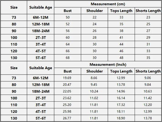 Keep your little ones cool and stylish this summer with our Summer Toddler Kids Cartoon Print Tops and Shorts