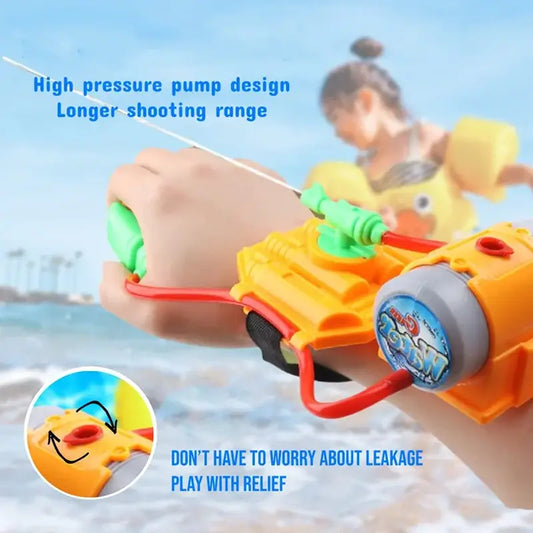 Experience endless fun in the sun with our Wrist Squirt Water Toy Guns For Swimming Pool or Beach! These water guns are perfect for pool or beach play.