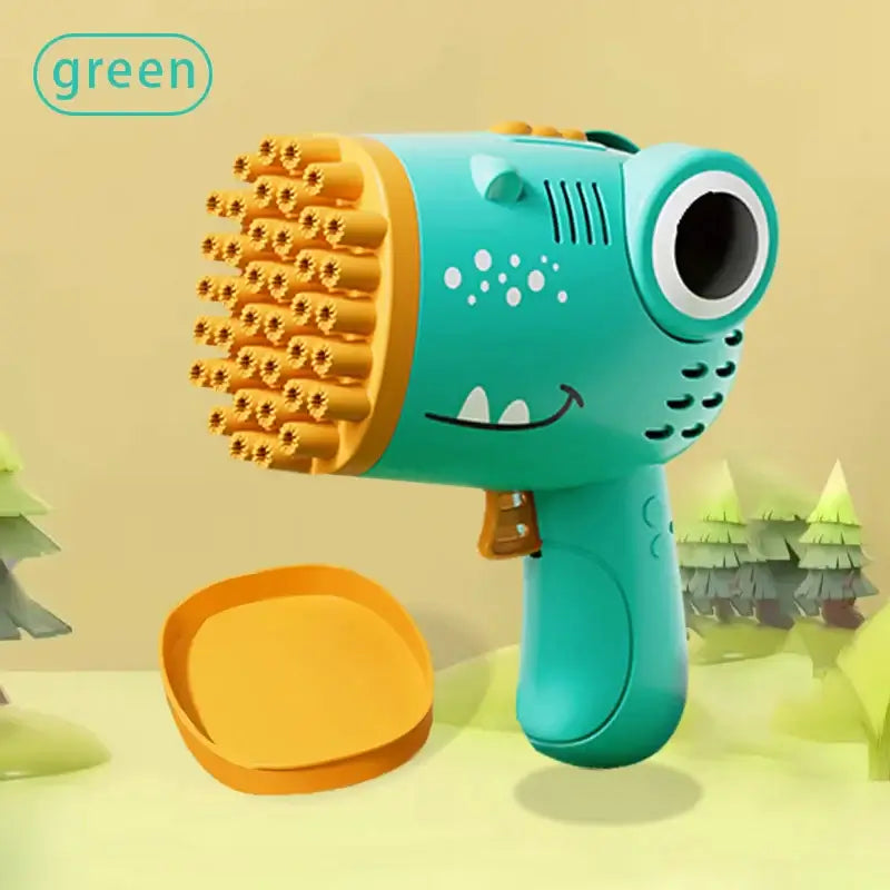 Experience endless fun and excitement with our 40 Hole Dinosaur Handheld Bubble Gun Fun Educational Toy!