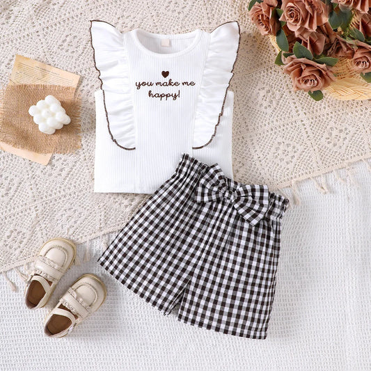 Get your little girl ready for summer with this playful Toddler Girls Summer Fashion Print Tops matching Shorts! With a variety of styles they can't be beat!