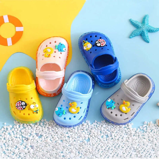 Keep your little one's feet dry while they play in style with these Summer Kids Cartoon Waterproof Sandals. Perfect for warm weather adventures.