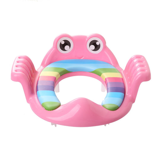 "Potty train your little one in no time with the Baby Child Toilet Trainer Seat!