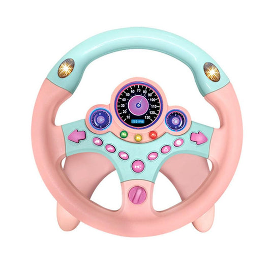 Introducing the Kids Toy Steering Wheel with Light and Sound-where your kids can craft the ultimate driving experience.