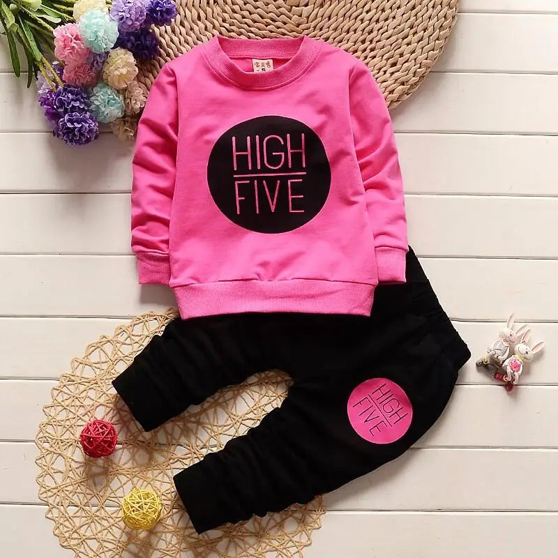 Dress your little girl in style with our Autumn Toddler Girls Long Sleeve Fashion Casual Bow Top + Pants set!