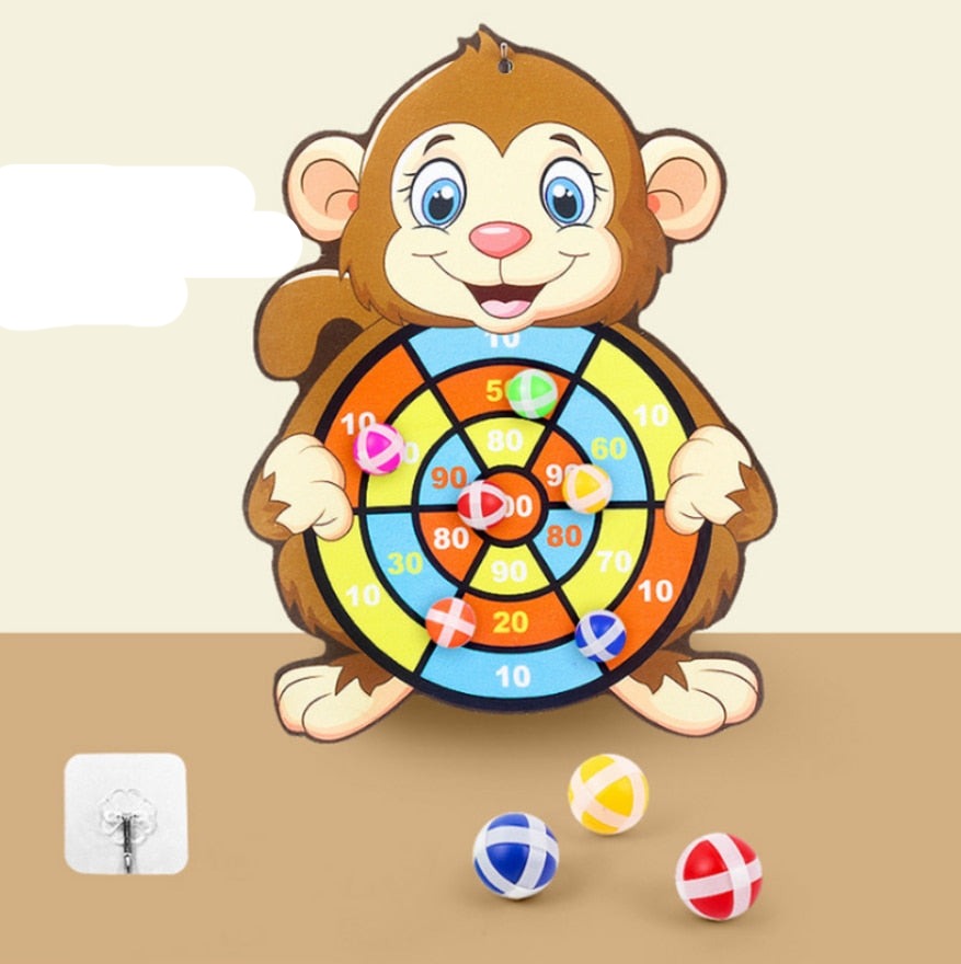 Kids Cartoon Sticky Ball Dart Board