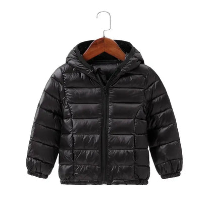 Keep your little adventurers snug and stylish with these Kids Autumn Winter Down Padded Hooded Jackets. Packed with 80% down and comfy cotton filling, they’re basically wearable marshmallows.