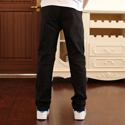 Crafted from quality cotton, these stylish pants will provide all-day comfort and keep him looking sharp all day.