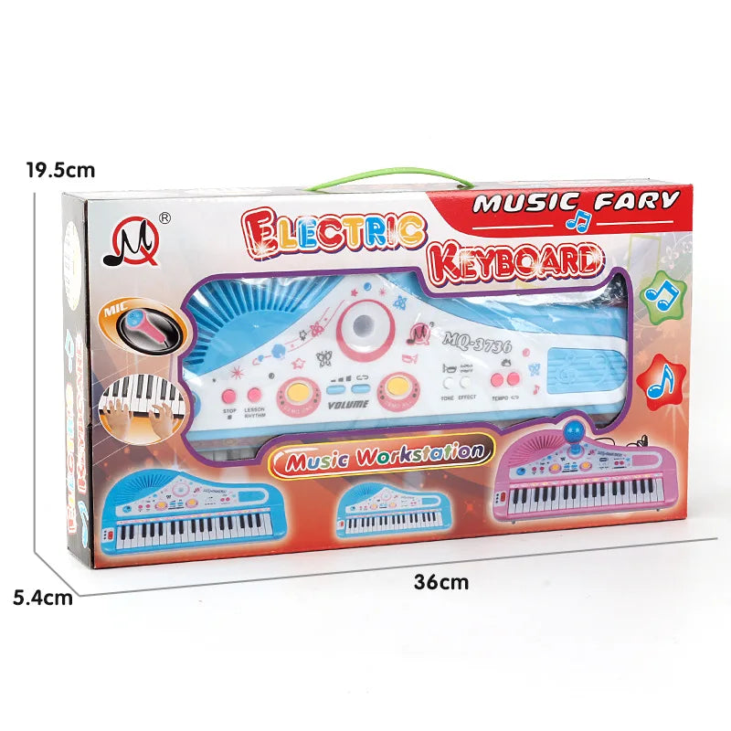 This imaginative piano keyboard provides everything tots need to compose beautiful melodies.