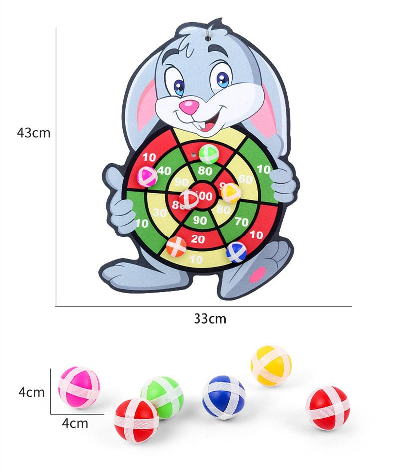 Kids Cartoon Sticky Ball Dart Board