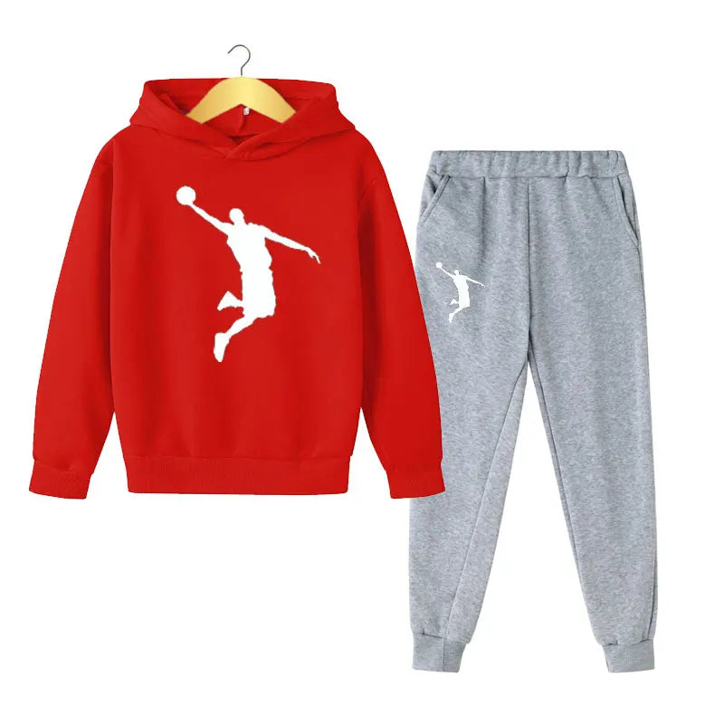 Get your little guy ready for spring in style with our Spring Boys Fashion 2PC Hoodie+Pants Sports Suit.