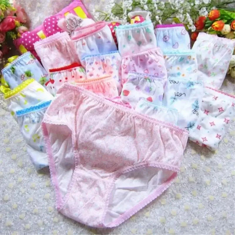 Get ready to add a pop of color to your little girl's underwear drawer with our Girls Fashion Colorful Brief Underwear