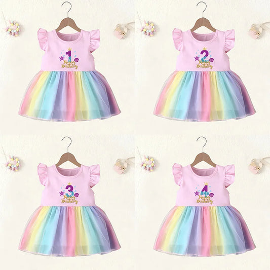 Toddler Girls 1 2 3 4 Years Birthday Dress