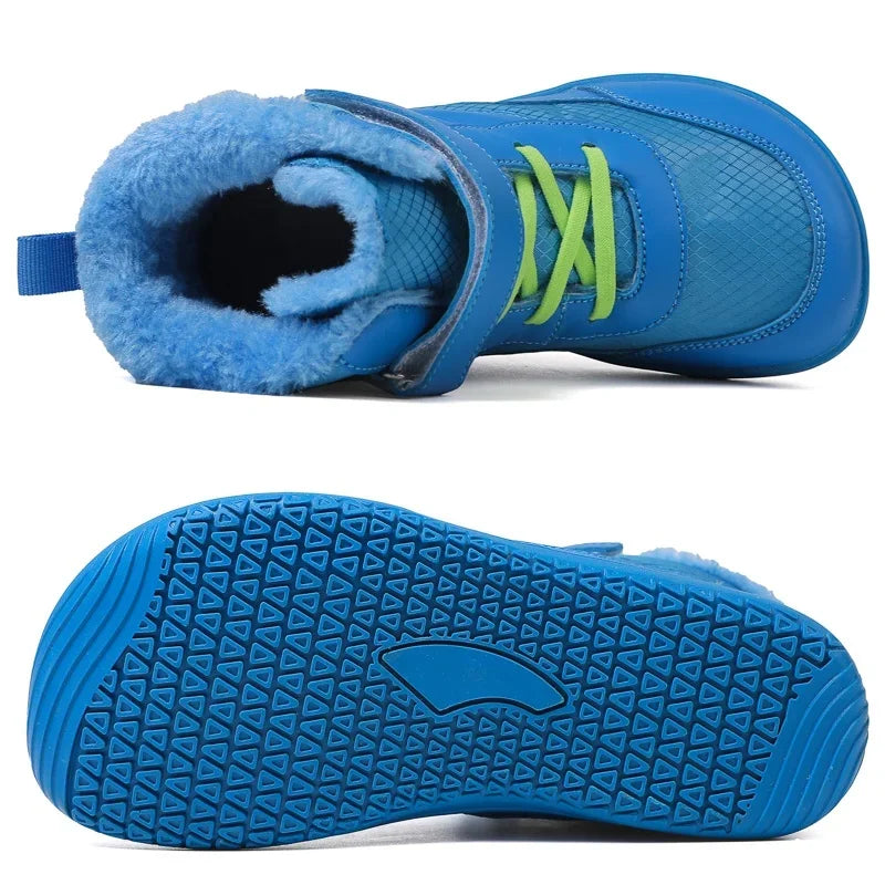 These aren't your average sneakers—Kids Winter Wide Waterproof High-Top Snow Sneakers are winter warriors disguised as cool kicks! 