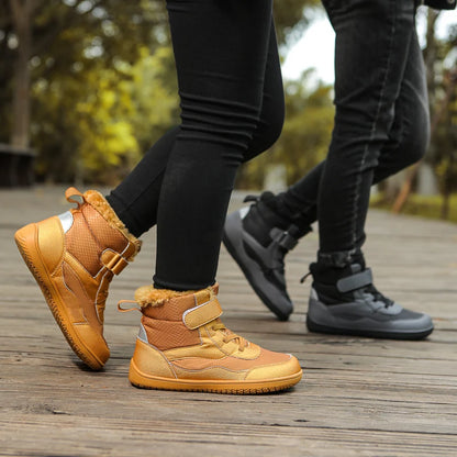 These aren't your average sneakers—Kids Winter Wide Waterproof High-Top Snow Sneakers are winter warriors disguised as cool kicks! 