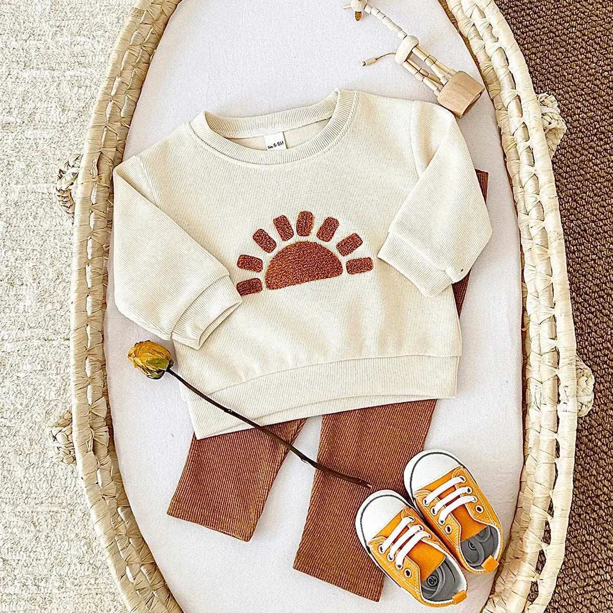 Get your little one ready for an autumn adventure with our fun and fashionable 2PC set!