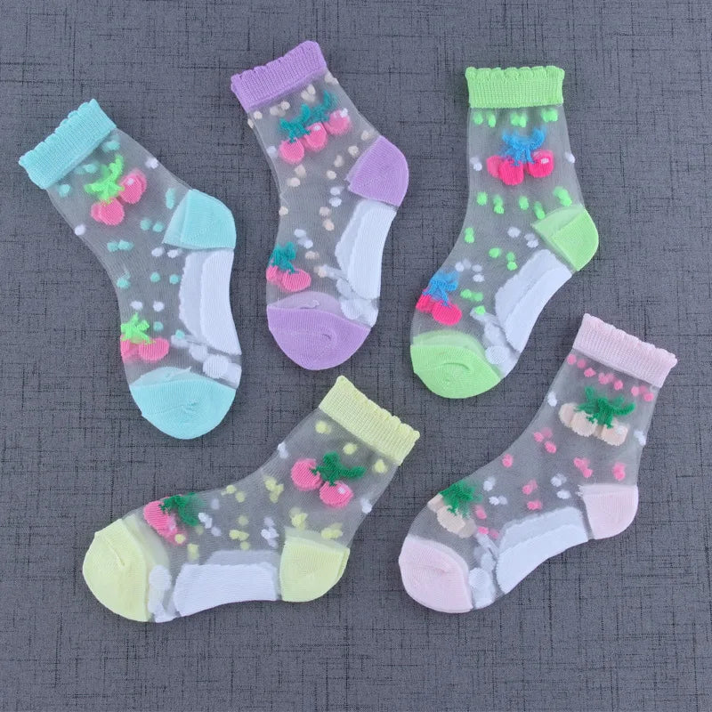 These adorable Boys-Girls Cartoon Socks come in a 5PC/Lot and are made with high-quality cotton material.