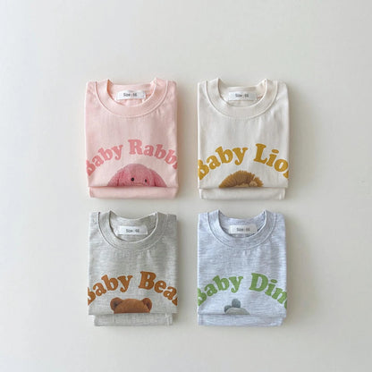 Summer Toddler Boy 3D Bear Printed T shirts Tops-Breathable Shorts