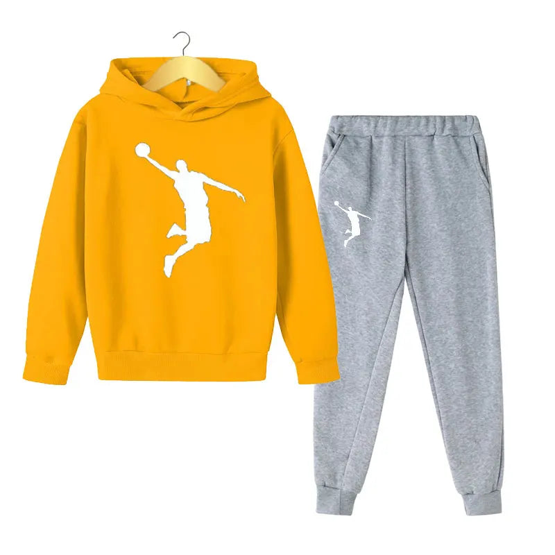 Get your little guy ready for spring in style with our Spring Boys Fashion 2PC Hoodie+Pants Sports Suit.