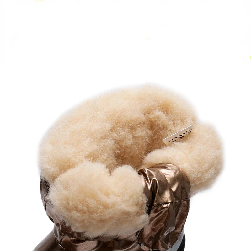 Keep little feet warm and dry with these Kids Winter Waterproof Wool Snow Boots. Designed for ages 4 to 14