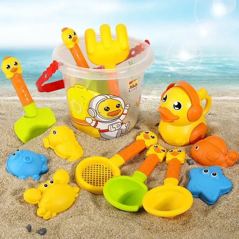 Get ready for a fun day at the beach with our Summer Kids Beach Bucket Sand and Surf Playset!