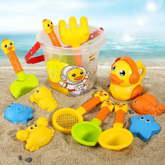 Summer Kids Beach Bucket Sand and Surf 14 or 18 PC Playset