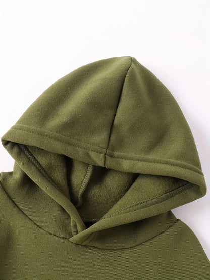 Your little man will love snuggling into this adorable Toddler Boys JUST A BOY Printed Fleece Sweatsuit—think of it as wearable comfort.