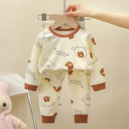 Get ready for a cozy night's sleep with our Autumn Kids Pure Cotton Sleepwear Sets! These pajamas are perfect for the fall.