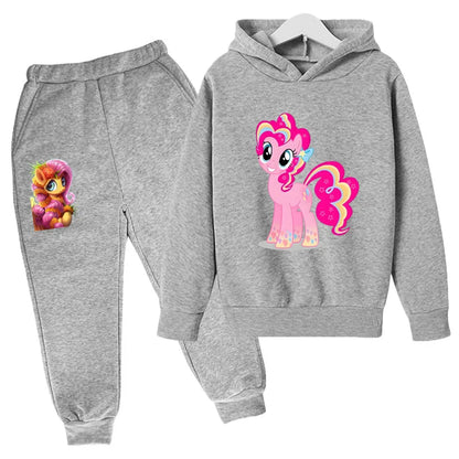 Your daughter's new favorite outfit just arrived—the Girls Winter Hoodie Printed Cartoon Sweatshirt+Long Pants is so cozy, she might refuse to take it off.