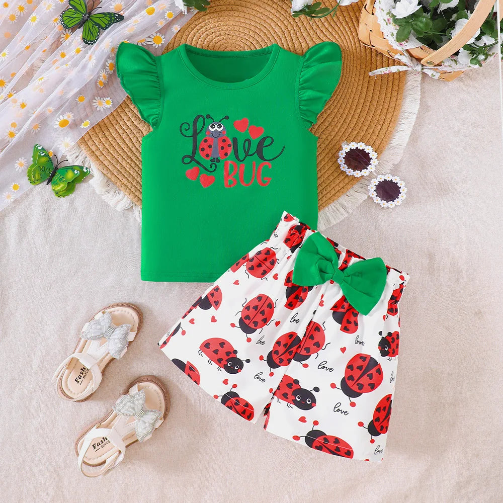 Get your little girl ready for summer with this playful fashion set! With a variety of styles they can't be beat!