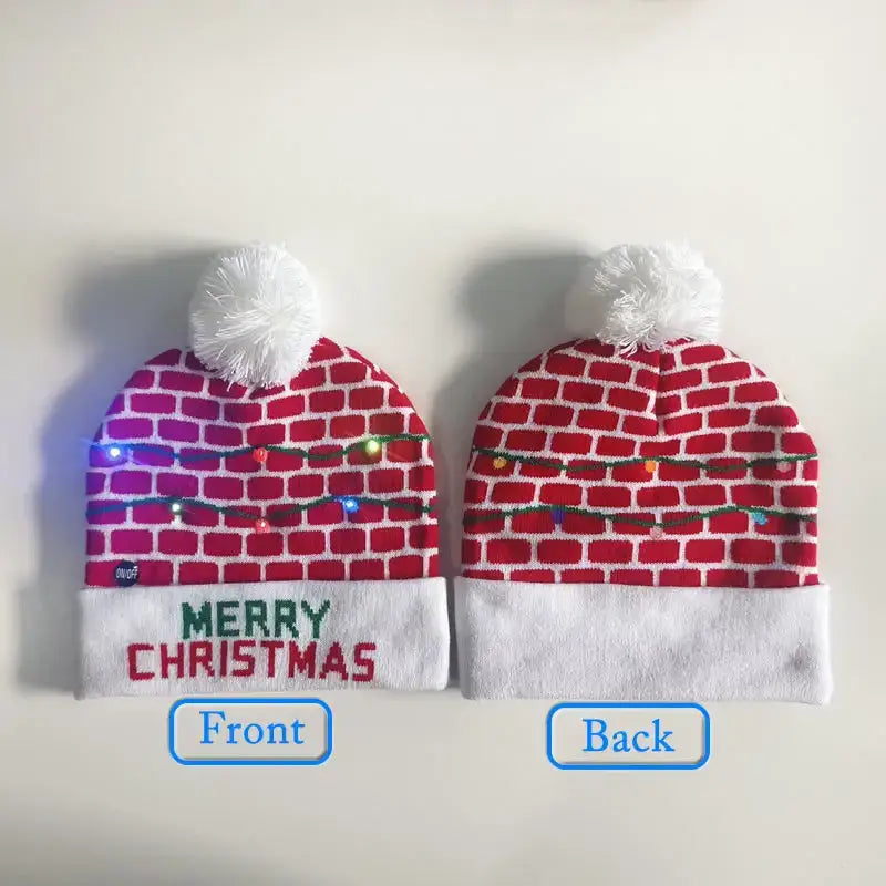 Have a holly, jolly Christmas with our Creative Flashing Led Christmas Winter Warm Knitted Cap!