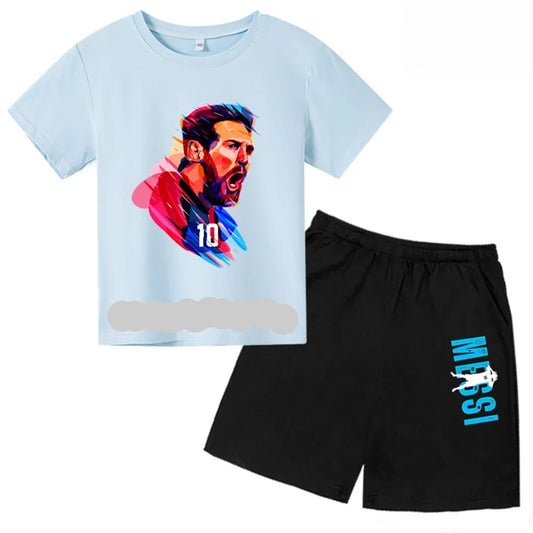 Get your little ones ready for an active summer with our Summer Boys Sports T-Shirt and Shorts Set!