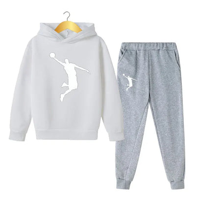 Get your little guy ready for spring in style with our Spring Boys Fashion 2PC Hoodie+Pants Sports Suit.