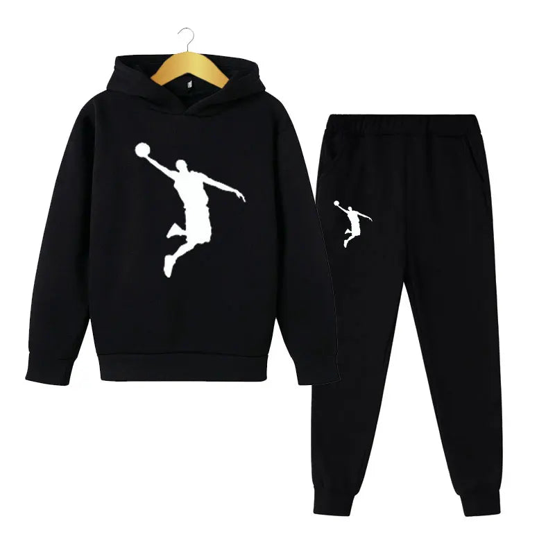 Get your little guy ready for spring in style with our Spring Boys Fashion 2PC Hoodie+Pants Sports Suit.