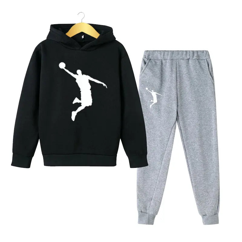 Get your little guy ready for spring in style with our Spring Boys Fashion 2PC Hoodie+Pants Sports Suit.