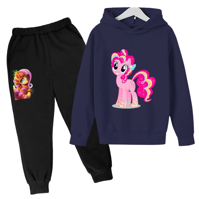 Your daughter's new favorite outfit just arrived—the Girls Winter Hoodie Printed Cartoon Sweatshirt+Long Pants is so cozy, she might refuse to take it off.