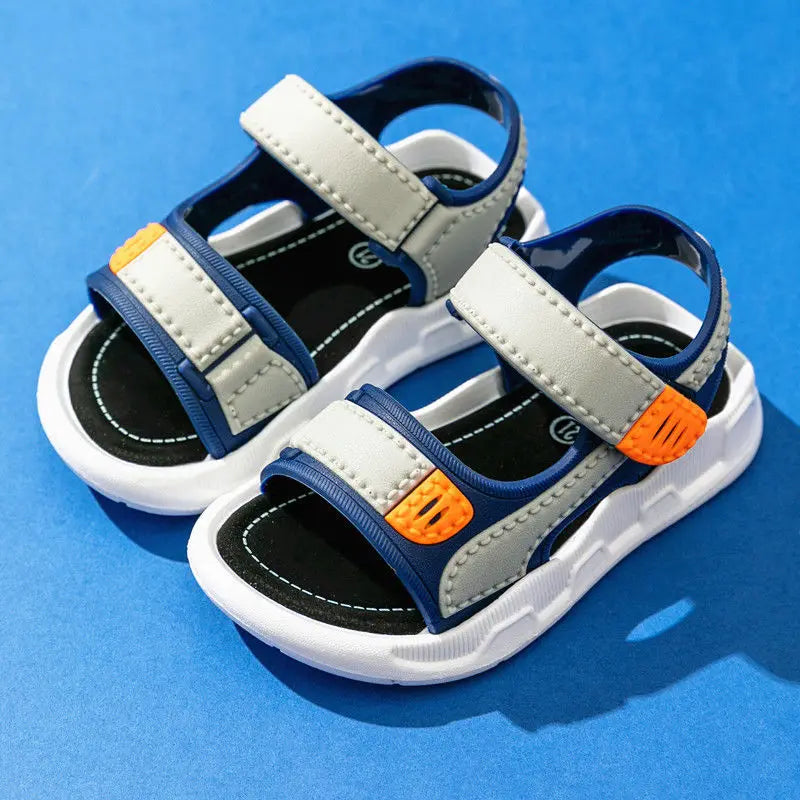 Experience the perfect combination of comfort and style with our Summer Boys Leather Sport Soft Non-slip Casual Sandals!