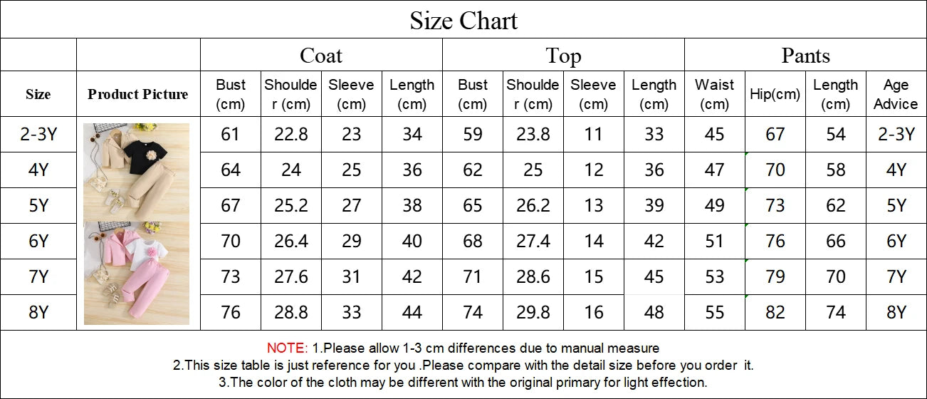 Dress your mini fashionista in this Girls Autumn Full Sleeve Blazer with Belt-Matching Pants set, made from 100% polyester for cozy comfort.