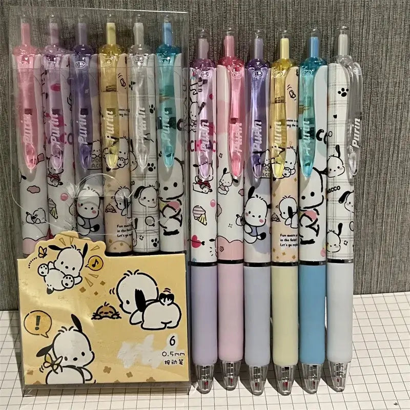 Sanrio Hello Kitty 6pcs Series Gel Pen 0.55mm Refill