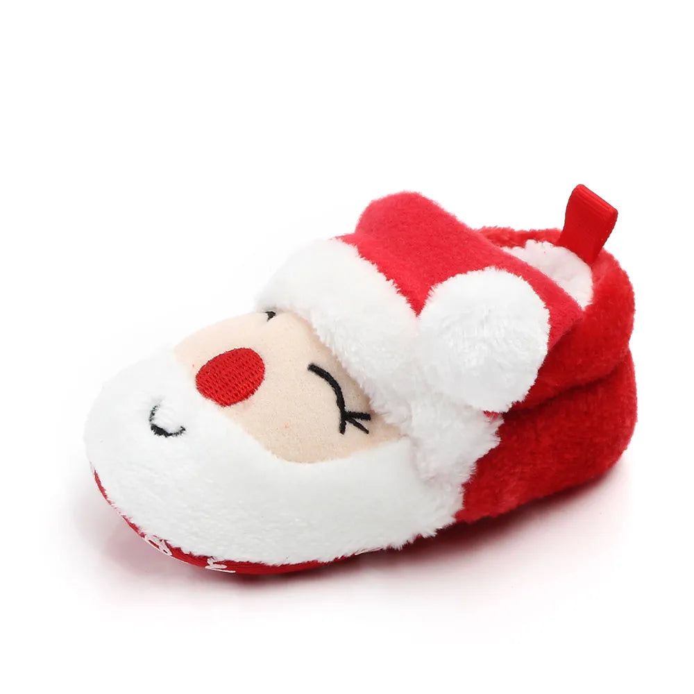 Give your little one the gift of warm, protected feet this winter with our Winter Christmas Infants Soft Sole Shoes!