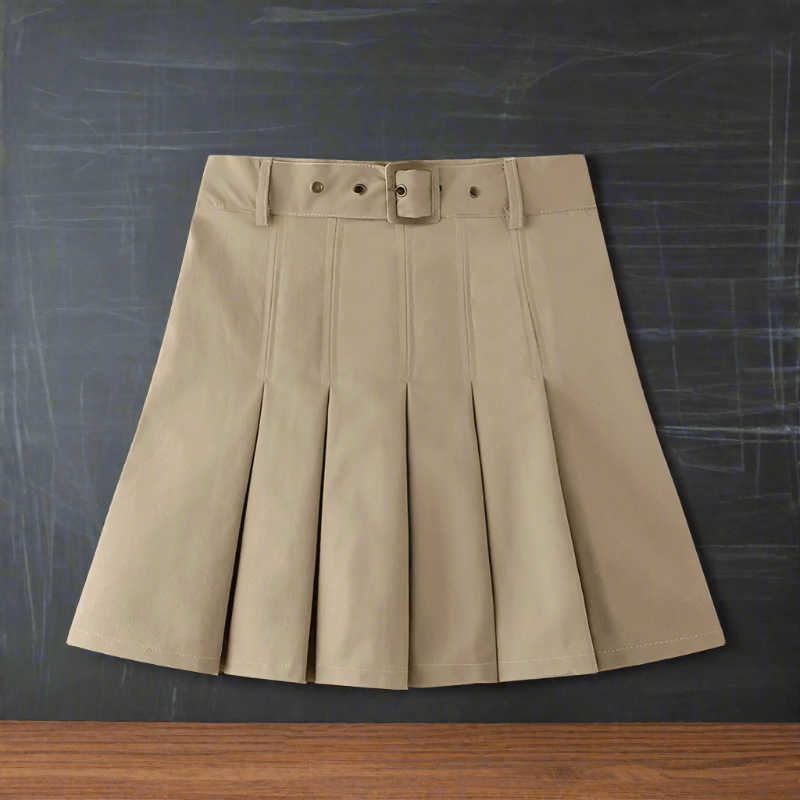 Get your little girl ready for school with our Back To School Uniform Pleated Scooter Skirt!