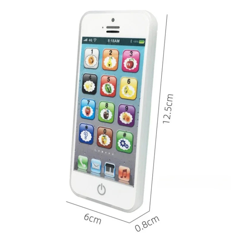Kids Simulation Musical Early Educational Learning Cellphone with Light