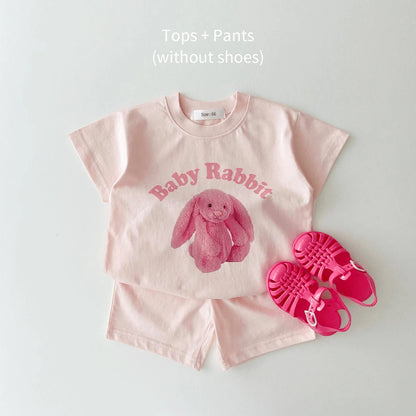 Summer Toddler Boy 3D Bear Printed T shirts Tops-Breathable Shorts