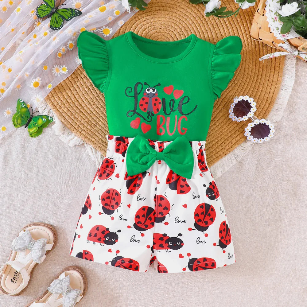 Get your little girl ready for summer with this playful fashion set! With a variety of styles they can't be beat!