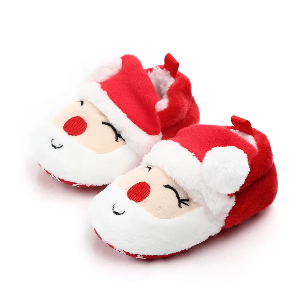 Give your little one the gift of warm, protected feet this winter with our Winter Christmas Infants Soft Sole Shoes!