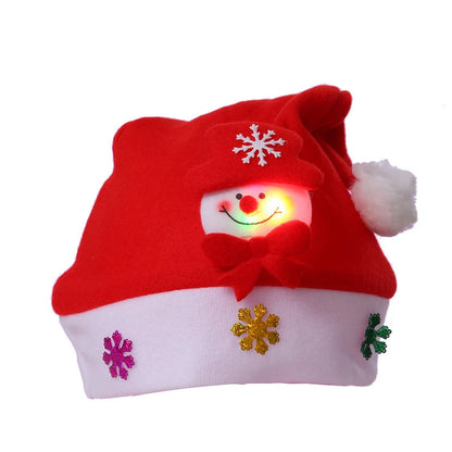 Get festive with the 2025 Christmas Santa Claus, Snowman, and Elk Hats! These hats are safe for adults and children.