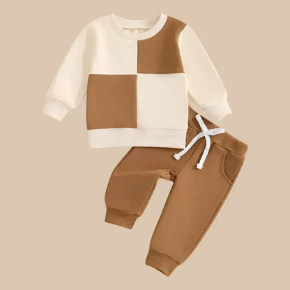 Introducing our Autumn Newborn Boys Long Sleeve Block Color Top+Pants! it's not only soft and comfortable, but also durable.